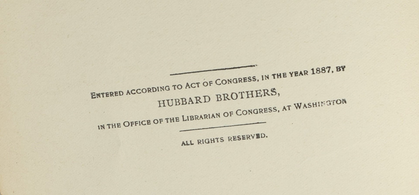Lot 045 - "In Defense Of The Union Or, Through Shot And Shell And Prison Pen" Antique Civil War History Book By John W. Urban With First Hand Account Of Battles, Andersonville Prison, Etc., Illustrated, Hubbard Brothers Publishers, 1887