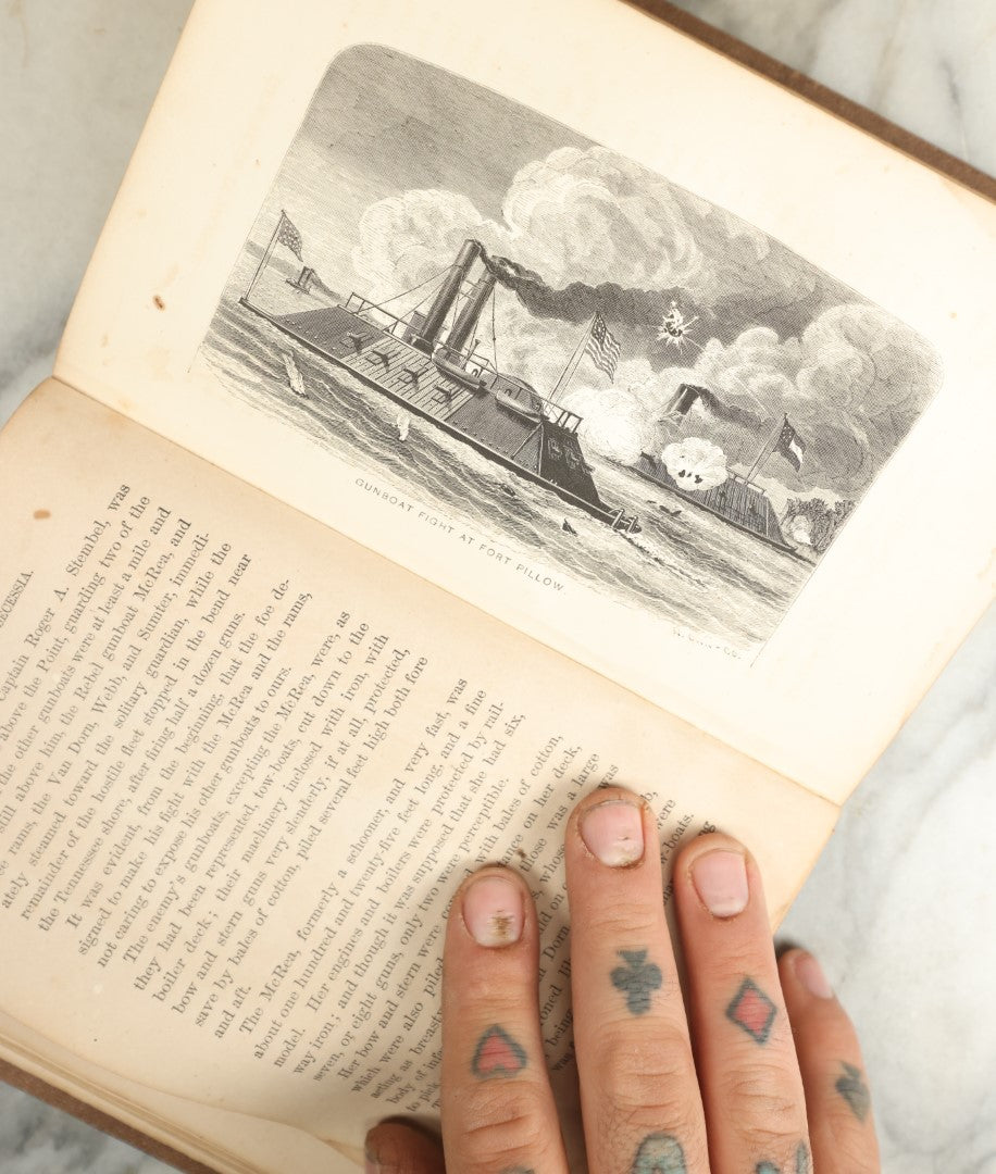 Lot 046 - "Four Years In Secessia: Adventures Within And Beyond The Union Lines" Antique Civil War History Book By Junius Henri Browne, Special War Correspondent Of The New York Tribune, With First Hand Accounts, Illustrated, O.D. Case And Company Publishers, Hartford, 1865