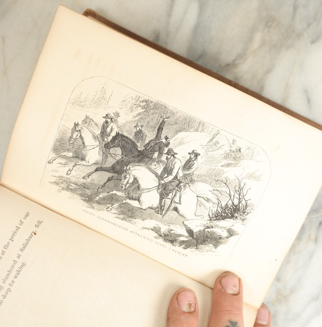Lot 046 - "Four Years In Secessia: Adventures Within And Beyond The Union Lines" Antique Civil War History Book By Junius Henri Browne, Special War Correspondent Of The New York Tribune, With First Hand Accounts, Illustrated, O.D. Case And Company Publishers, Hartford, 1865