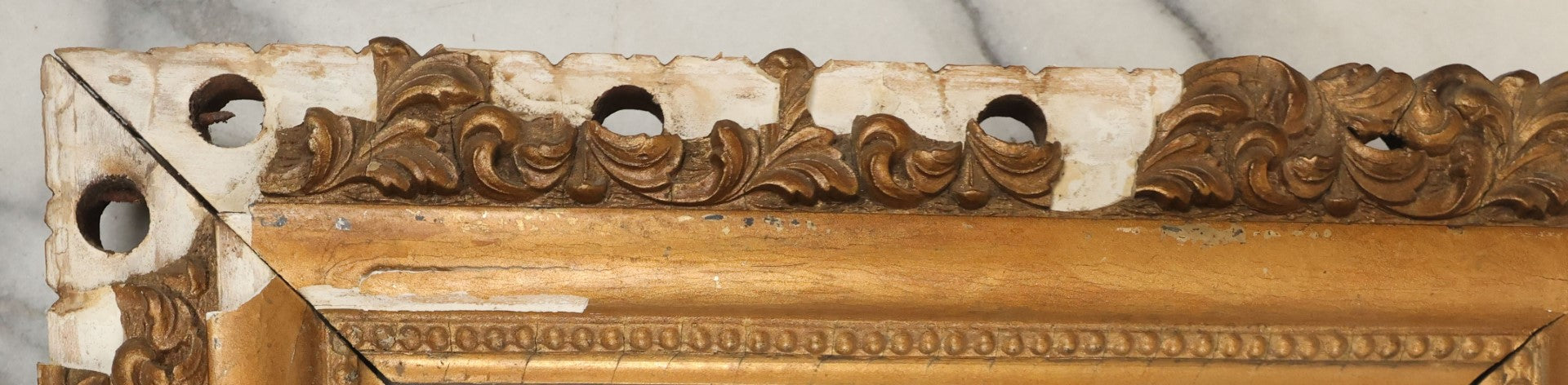 Lot 047 - Antique Oil On Board Landscape Country Winter Scene Painting Of A Farmhouse And Barn, People Walking Up Drive, Artist Signed E.B.F., Note Warping To Board, Losses To Frame Gesso