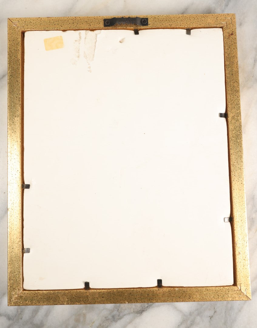 Lot 054 - Antique Tobacco Felt Depicting A Bathing Woman, Nantucket, Marked Factory No. 649, 1St District, State Of New York, In Frame, No Glass