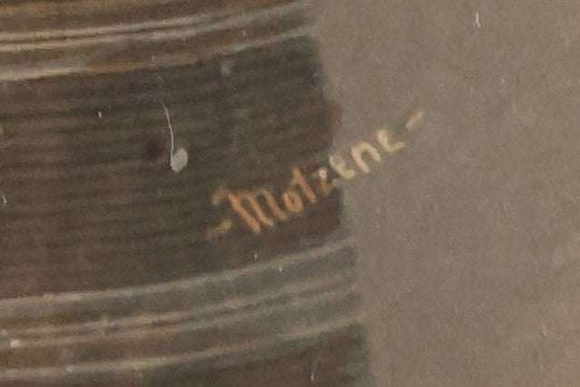 Lot 055 - Antique Print Of A Gypsy Woman, Marked Matzene, Possibly A Colored Photograph By 
Richard Gordon Matzene, Copyright 1909, In Frame