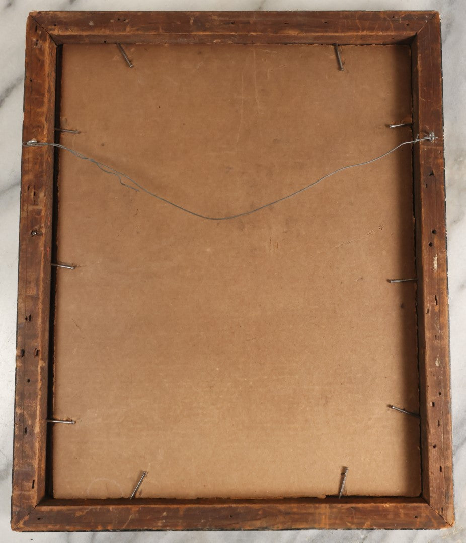 Lot 055 - Antique Print Of A Gypsy Woman, Marked Matzene, Possibly A Colored Photograph By 
Richard Gordon Matzene, Copyright 1909, In Frame