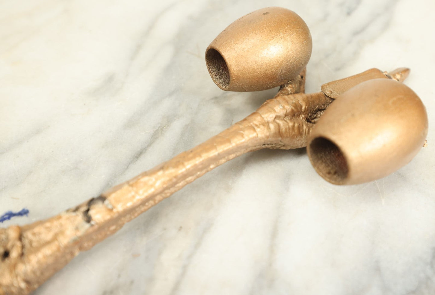 Lot 088 - Antique Real Taxidermy Chicken Foot Wall Hanging Match Safe And Match Strike With Claw