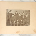 Lot 127 - Antique Boarded Group Photo Of Three Men And Three Women In Heavy Fur Lined Coats And Hats, Possibly Russian, Eastern European