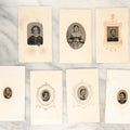Lot 134 - Grouping Of Seven Antique Gem Size Tintype Photographs In Paper Mats Of Women, Including Young Women, Elderly Women, And Others