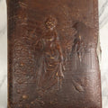 Lot 148 - Antique Cabinet Card Photo Album With Woman And Birds On Cover, Containing 25 Cabinet Cards And 12 Carte De Visite C.D.V. Photographs (All Pages Included In Pictures)