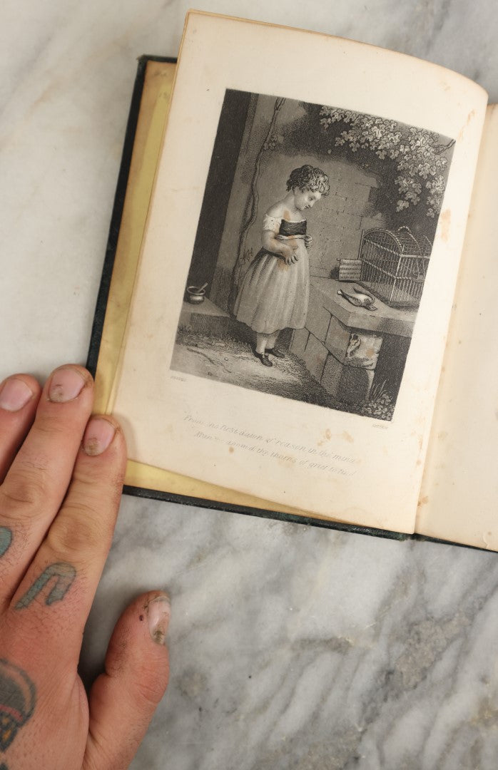 Lot 152 - Antique "The Pet Album" Autograph Album With Many Engravings, Mostly Empty, Signatures, Poems, And More, Presented To Gertie On Her 15th Birthday, May 1864