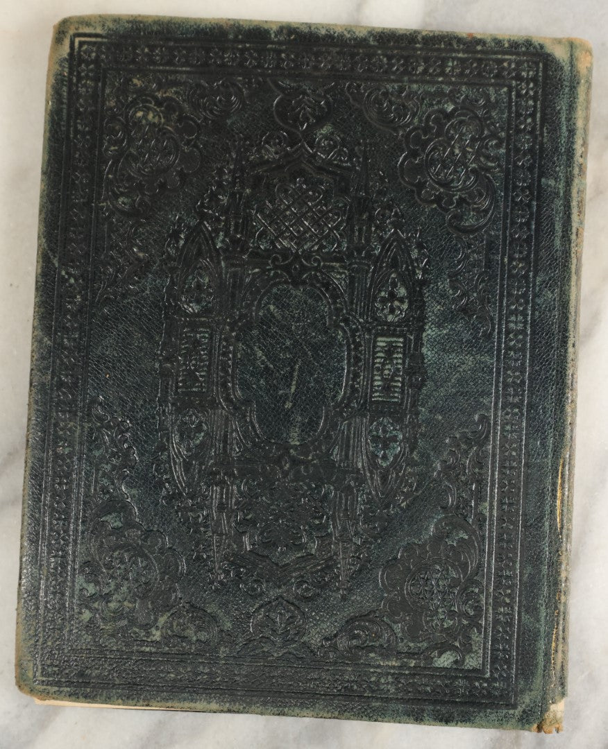 Lot 152 - Antique "The Pet Album" Autograph Album With Many Engravings, Mostly Empty, Signatures, Poems, And More, Presented To Gertie On Her 15th Birthday, May 1864