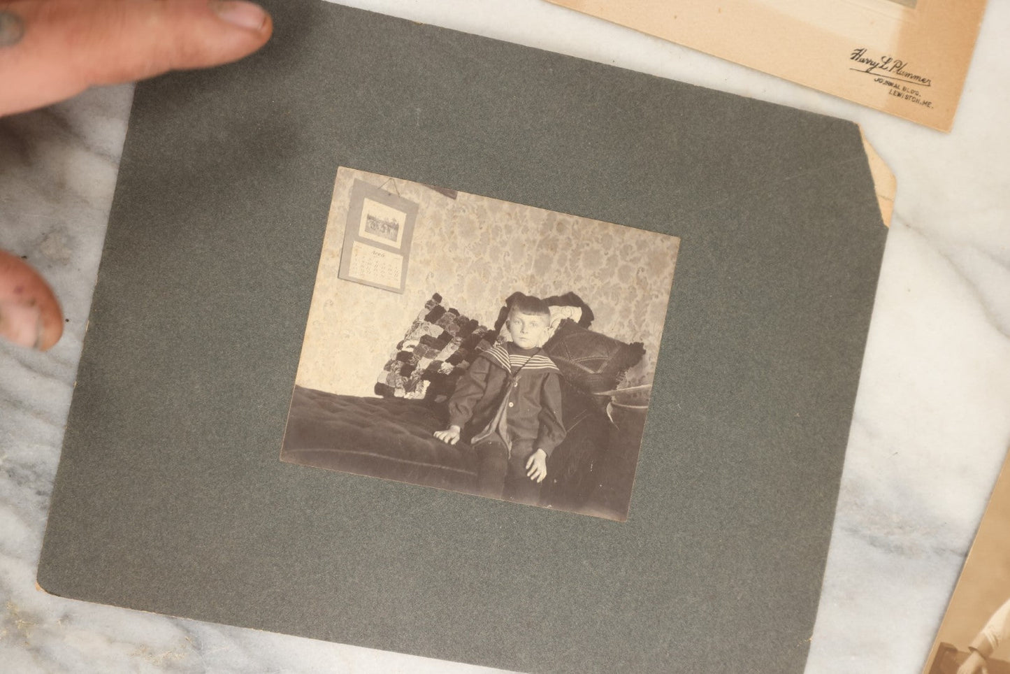 Lot 153 - Unique Collection Grouping Of 25+ Antique And Vintage Photographs Of Children Dressed In Sailors Uniforms, Costumes, One Lot One Money