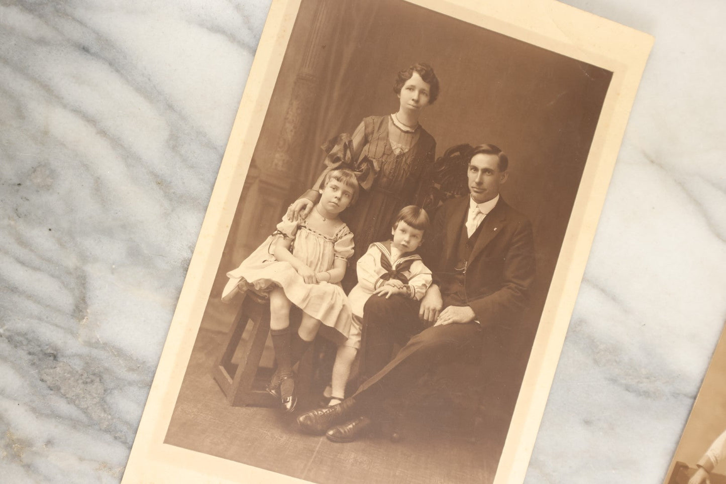 Lot 153 - Unique Collection Grouping Of 25+ Antique And Vintage Photographs Of Children Dressed In Sailors Uniforms, Costumes, One Lot One Money