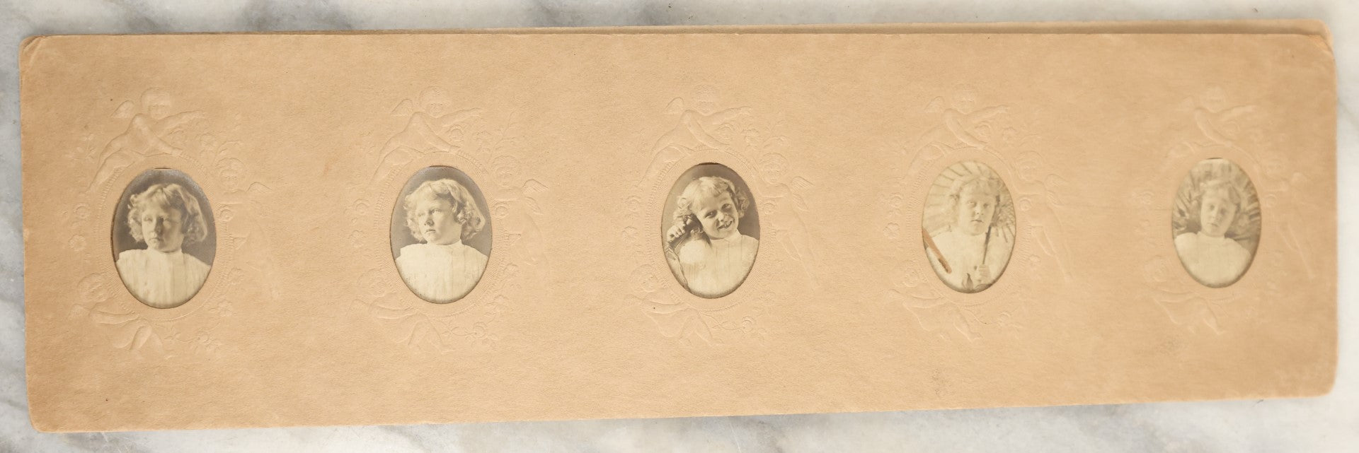 Lot 154 - Collection Of Four Photo Strips Containing Small Snapshot Photos Of Women, Girls, Graduates, And More