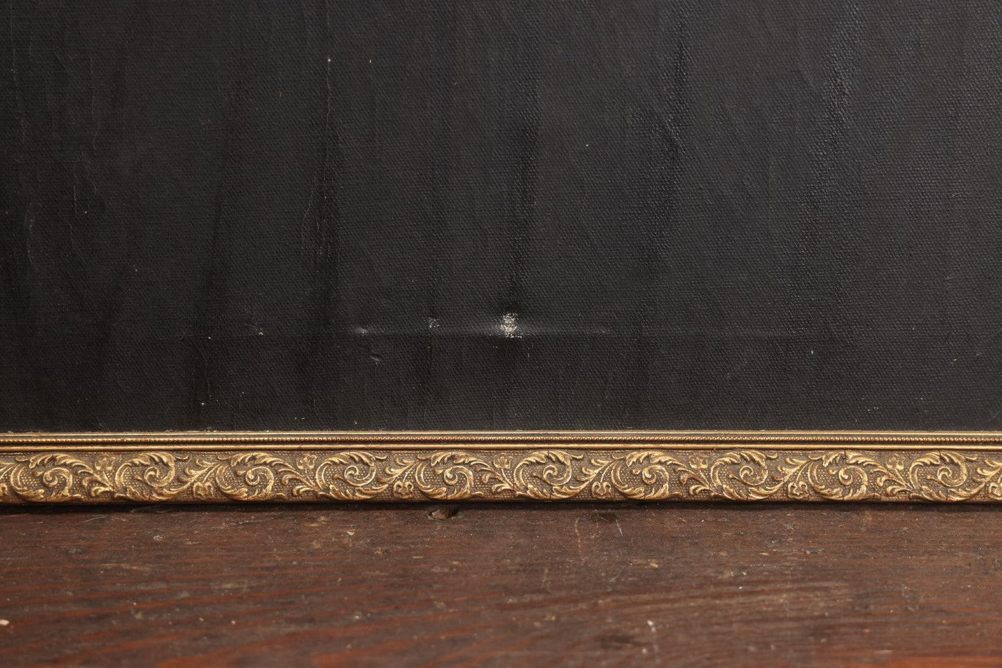 Lot 003 - Antique Oil On Canvas Portrait Painting Of A Bearded Man In Black Robe, In Frame, Note Holes, Losses, 18-1/2" x 22-1/2"