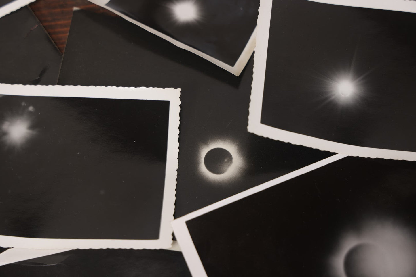 Lot 017 - Grouping Of 30+ Vintage Black And White Snap Shot Photos Of The Total Solar Eclipse On March 7Th, 1970, As Seen East Of Cape Cod, Massachusetts, With Provenance And New York Times Article