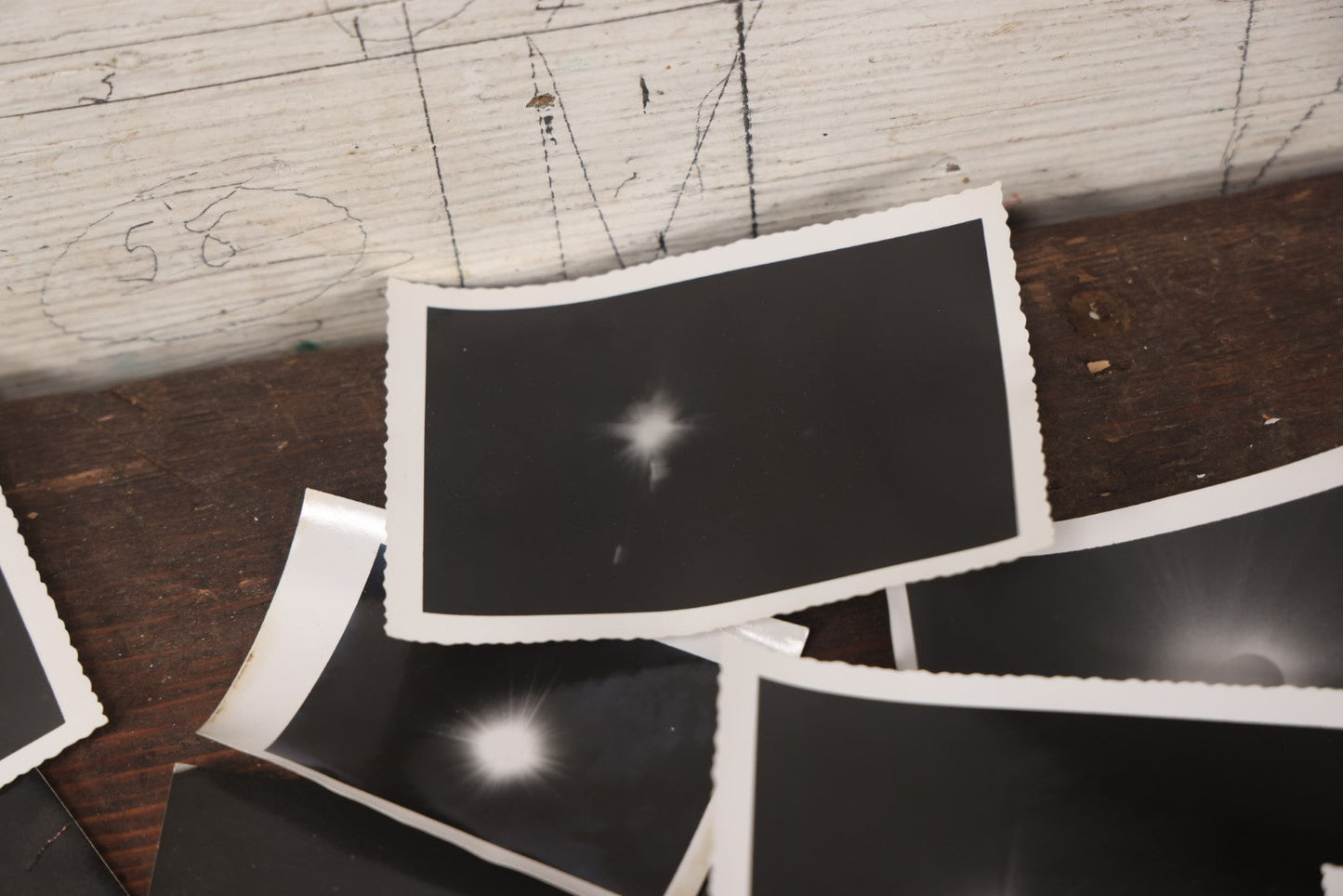 Lot 017 - Grouping Of 30+ Vintage Black And White Snap Shot Photos Of The Total Solar Eclipse On March 7Th, 1970, As Seen East Of Cape Cod, Massachusetts, With Provenance And New York Times Article