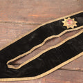 Lot 020 - Antique Knights Templar Masonic Ceremonial Sash Collar, Belonged To Elvin Freeman Houghton, Trinity Commandery, Manufactured By Ames Sword Company, Chicopee, Massachusetts