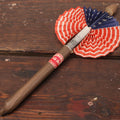 Lot 035 - Vintage Patriotic Novelty Collapsing United States American Flag Fan In Cigar, Made In Japan, Circa 1920s