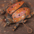 Lot 037 - Antique Tin Lithograph Wind Up Ladybug Toy, Made In Germany, Circa 1900