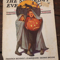 Lot 042 - Halloween Edition Saturday Evening Post From November 2, 1935 With Children And Jack-O-Lantern, Black Cats On Cover, Illustrated By Frederic Stanley, Note Wear