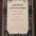 Lot 057 - "Comic Epitaphs From The Very Best Old Graveyards" Vintage Book, Gathered And Published By The Peter Pauper Press, Copyright 1957, With Jack-O-Lantern, Black Cats, Bats, Owls On Cover