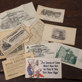 Lot 060 - Grouping Of Ten Pieces Of Assorted Ephemera With Advertisements, Billheads, Etc., Including From William Foust's Sons Distillers Of Pure Liquors