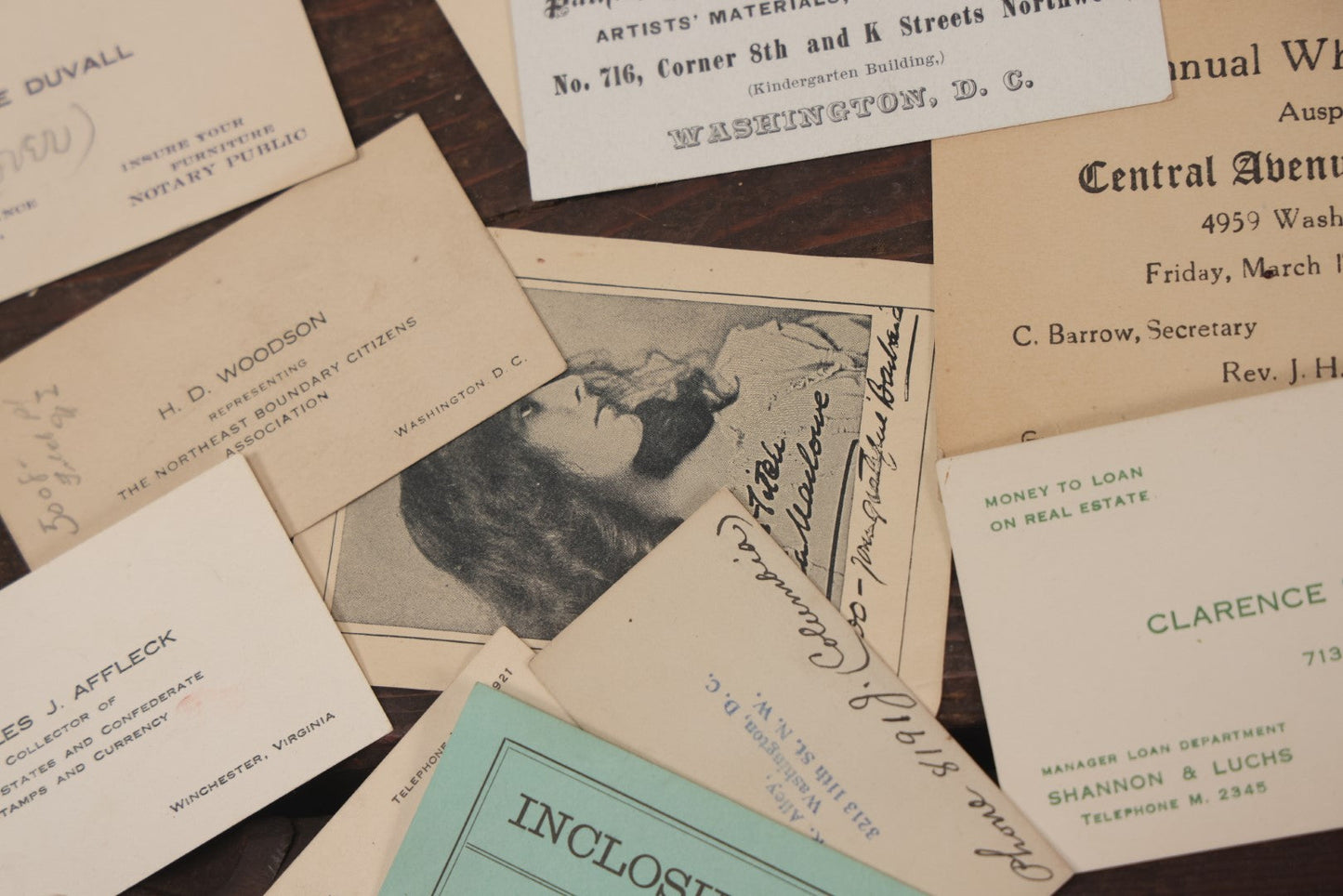 Lot 063 - Grouping Of 35+ Assorted Business Cards And Trade Cards, Circa Early To Mid 20th Century, Including Lawyers, Salespeople, Pastors, Etc