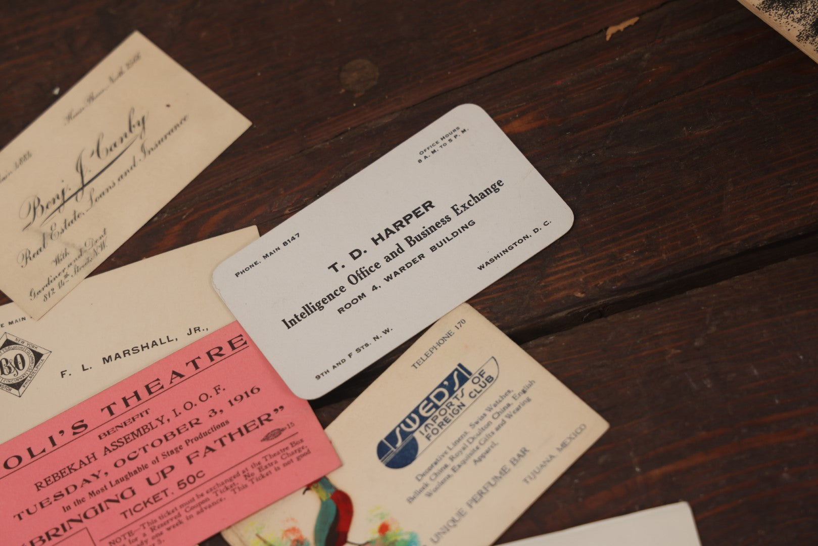 Lot 063 - Grouping Of 35+ Assorted Business Cards And Trade Cards, Circa Early To Mid 20th Century, Including Lawyers, Salespeople, Pastors, Etc