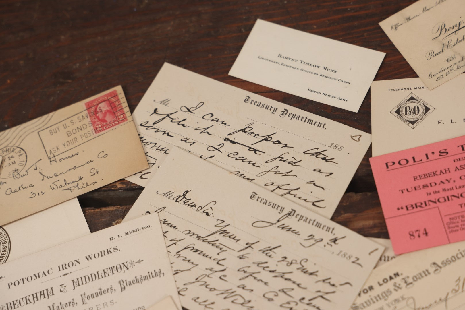 Lot 063 - Grouping Of 35+ Assorted Business Cards And Trade Cards, Circa Early To Mid 20th Century, Including Lawyers, Salespeople, Pastors, Etc