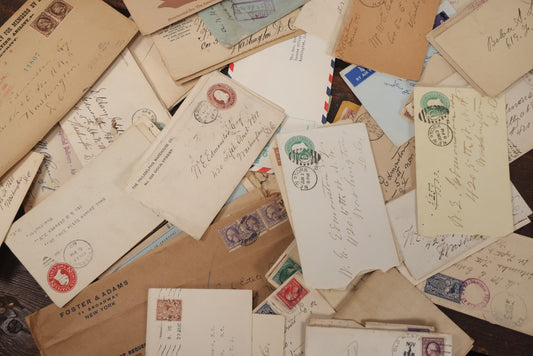 Lot 065 - Grouping Of 25+ Various Pieces Of Ephemera And Correspondence, Envelopes, Stamps Etc., Most With Contents, Though Some Empty, As Is, As Found