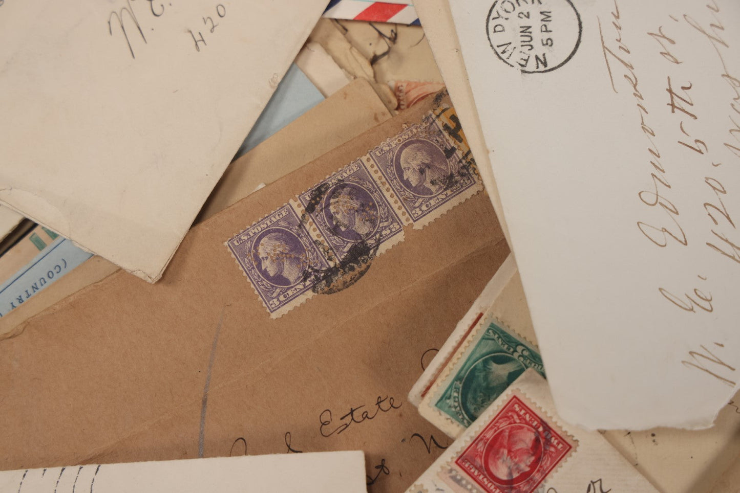 Lot 065 - Grouping Of 25+ Various Pieces Of Ephemera And Correspondence, Envelopes, Stamps Etc., Most With Contents, Though Some Empty, As Is, As Found