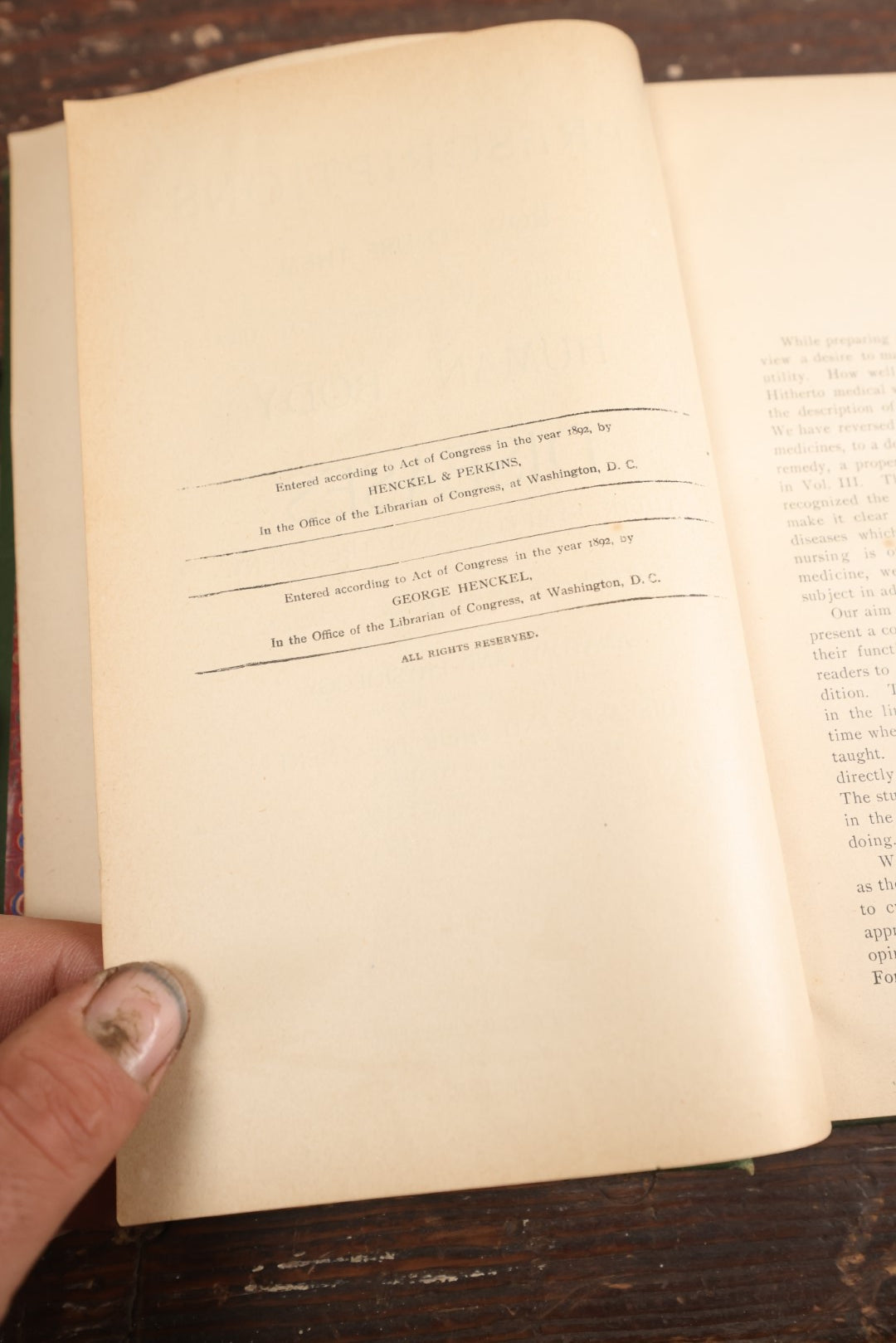 Lot 075 - "Prescriptions And How To Use Them: An Anatomical And Physiological Treatise On The Human Body With Practical Descriptions Of Its Diseases, Their Symptoms And Treatment" Antique Book, Volume I, 1892, Illustrated