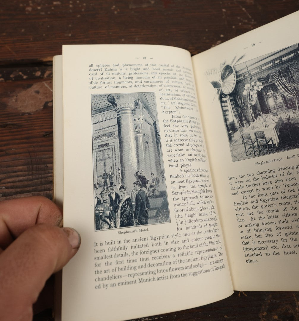 Lot 078 - "Cairo And Egypt: A Practical Handbook For Visitors To The Land Of The Pharaohs" Antique Book Published By Shepheard's Hotel, Circa Late 19th Century