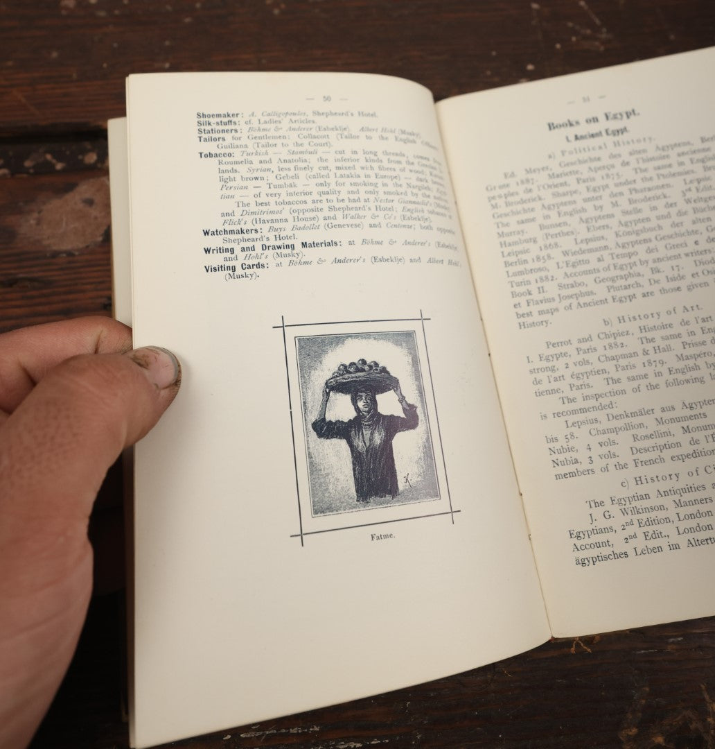 Lot 078 - "Cairo And Egypt: A Practical Handbook For Visitors To The Land Of The Pharaohs" Antique Book Published By Shepheard's Hotel, Circa Late 19th Century