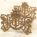 Lot 004 - Antique Brass Ormolu Extendable Book Stand With Cherub Motif