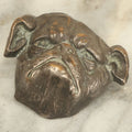 Lot 015 - Antique English Bulldog Dog Head Brooch Pin