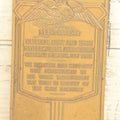 Lot 021 - Antique National Boot And Shoe Manufacturer's Association Member Plaque Award, Given To Mr. H.J Boardman, Chrysler Building, New York City