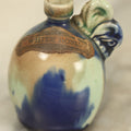 Lot 027 - Antique Miniature Ceramic Perfume Fragrance Bottle Pot With Paper White Rose Label