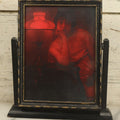 Lot 033 - Vintage Red Tinted Monochromatic Alluring Woman Photograph In Swivel Frame, Circa 1930s