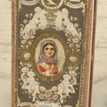 Lot 035 - Antique Henry Matier & Co. Linen Handkerchief Advertising Box With Woman On Front, Belfast, Ireland, With Interior Compartments, Gentlemen's Linen Handkerchiefs, French Finish, No. 419