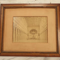 Lot 041 - Antique Framed Photo Of The Interior Of Saint Paul's Basilica, Rome, Note No Glass In Frame
