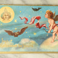 Lot 060 - Antique Halloween Postcard, "The Joys Of Halloween Be Yours" With Cupid, Witch, Owl, Bat, Copyright 1909, L.R. Conwell, New York, Postmarked