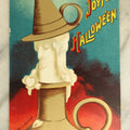 Lot 061 - Antique Halloween Postcard With Witch Candle In Candle Stand, Illustrated By Ellen Clapsaddle, Published By The International Art Publishing Co., Printed In Germany, Series No. 1393, With Pencil Writing