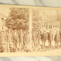 Lot 085 - Antique Boarded Photograph Of A Group Of Workers Standing Outside Of Boston City Hospital, Circa 1898