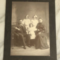 Lot 092 - Antique Boarded Photograph Of A Family, Including A Little Girl And Her Doll, And Apparent Twins, Ed Gagne, Photographer, Montreal, Canada