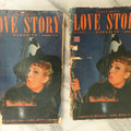 Lot 111 - Pair Of Vintage Halloween Love Story Magazines With Witch, Cauldron On Cover, November 16, 1943, Fair Condition