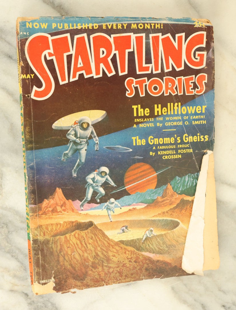 Lot 112 - Grouping Of Three Vintage Sci Fi Pulp Magazines, Including Planet Stories, Startling Stories, Etc, Fair Condition, Circa 1940s