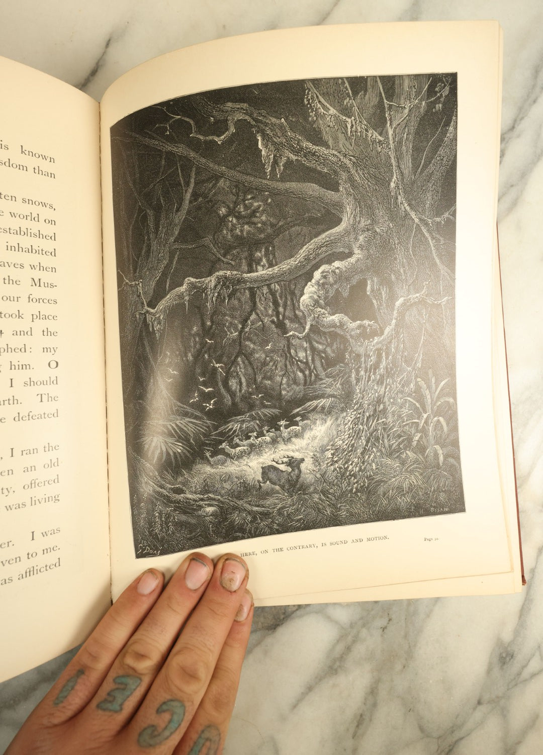 Lot 121 - "Atala" Antique French Novella Book By François-René De Chateaubriand, Illustrated By Gustave Dore, Copyright 1884