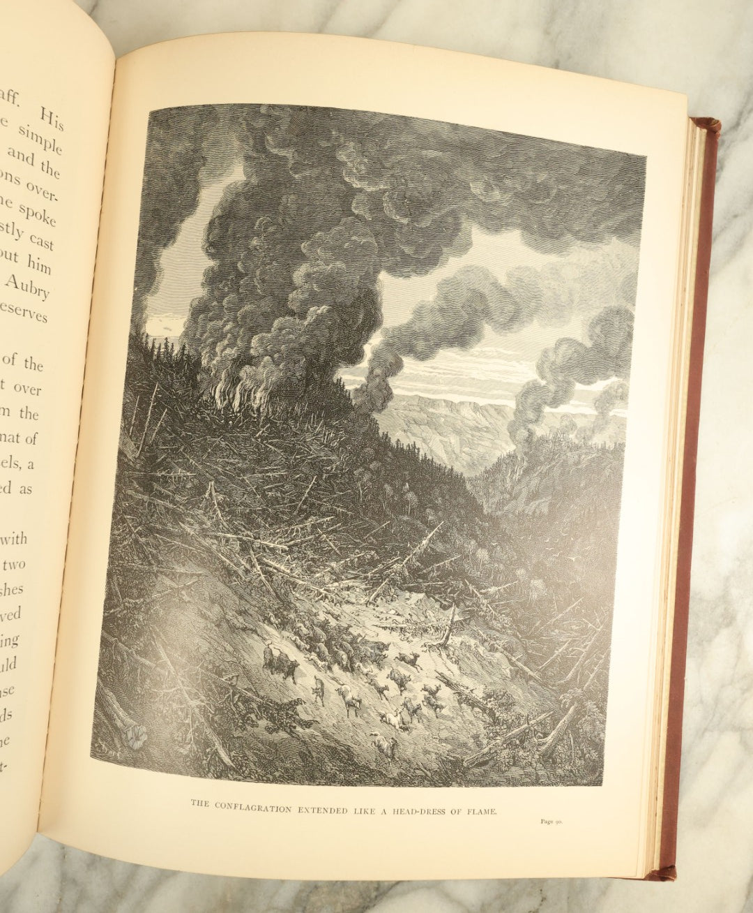 Lot 121 - "Atala" Antique French Novella Book By François-René De Chateaubriand, Illustrated By Gustave Dore, Copyright 1884