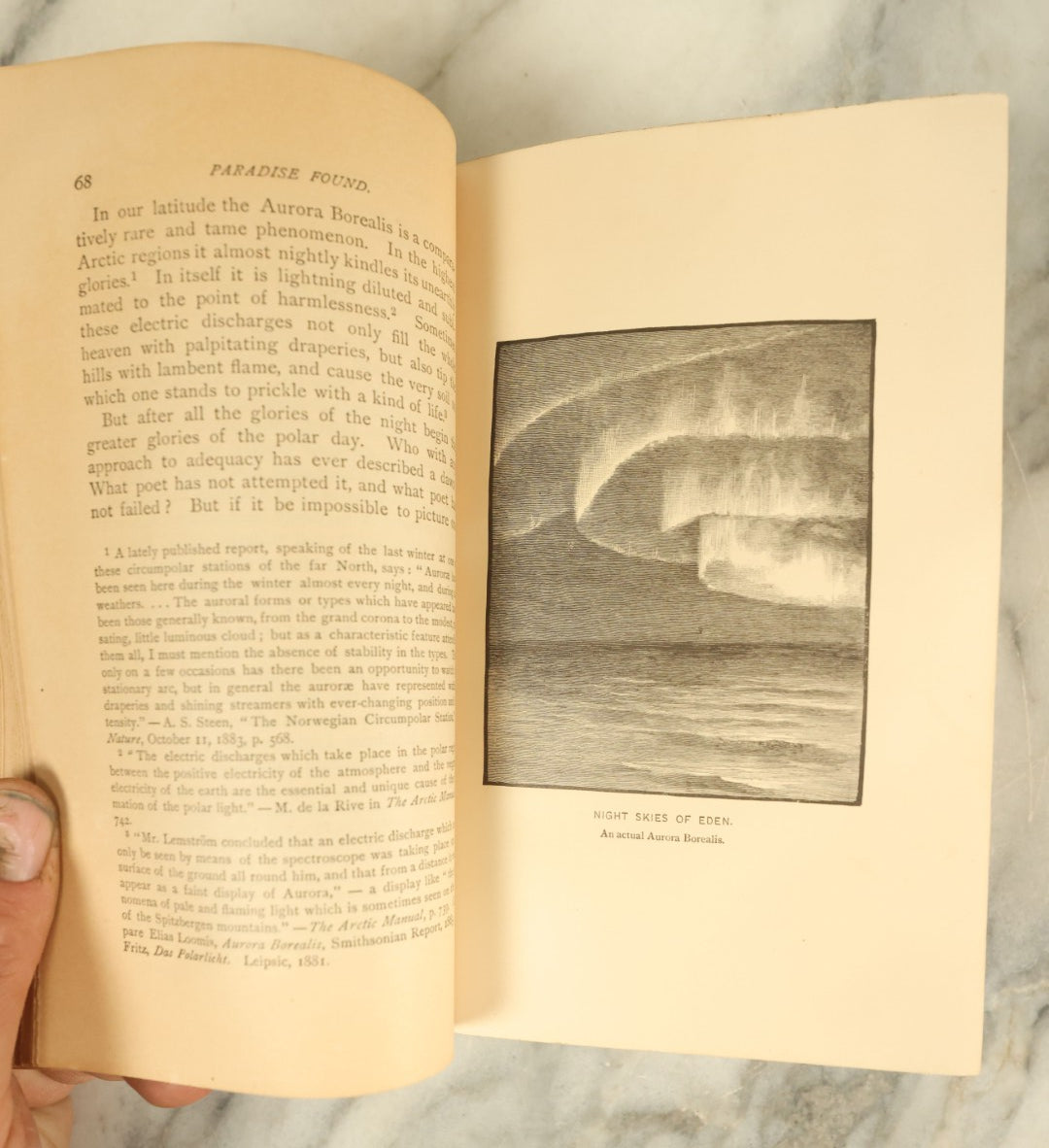 Lot 127 - "Paradise Found: The Cradle Of The Human Race At The North Pole, A Study Of The Prehistoric World" Antique Book By William F. Warren, Illustrated, Fifth Edition, Published 1885, Covering Esoteric History