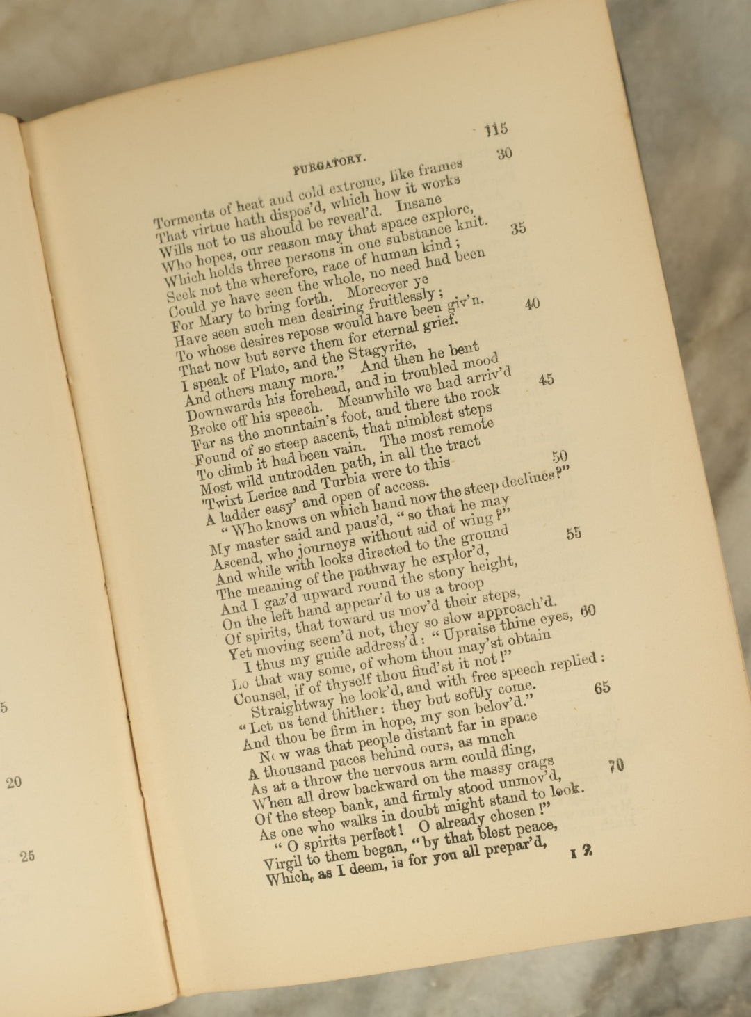 Lot 128 - "Dante's Vision: The Vision Or Hell, Purgatory, And Paradise Of Dante Alighieri" Antique Book Translated By Reverend H.F. Cary, Circa Late 19th Century